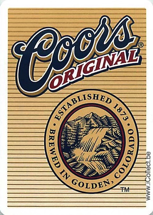 Single Swap Playing Cards Beer Coors (PS19-23B)