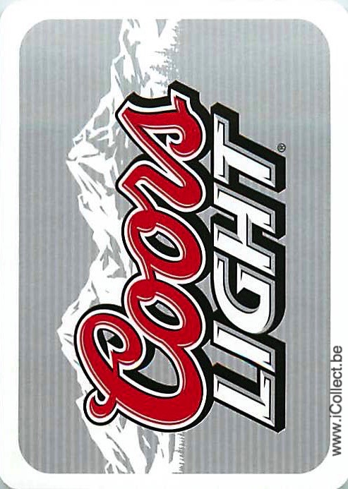 Single Swap Playing Cards Beer Coors (PS19-24A) - Click Image to Close