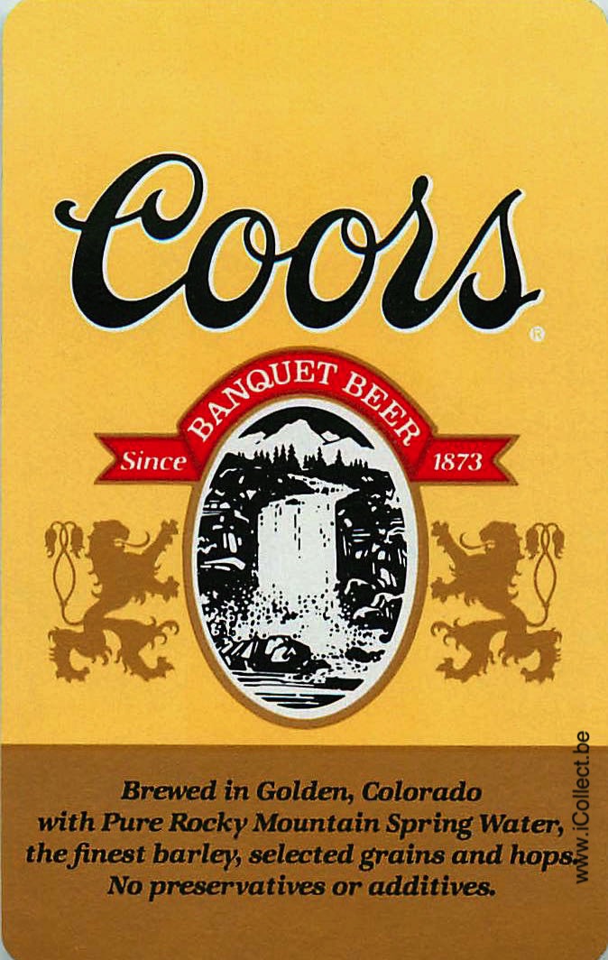 Single Swap Playing Cards Beer Coors (PS13-17I)