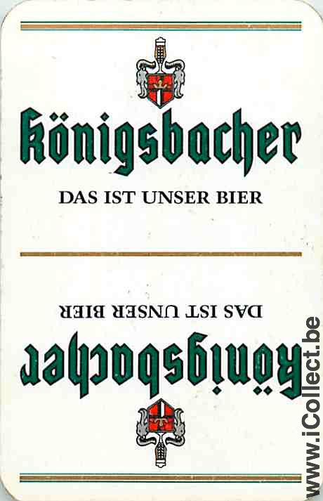 Single Swap Playing Cards Beer Konigsbacher (PS11-35E)