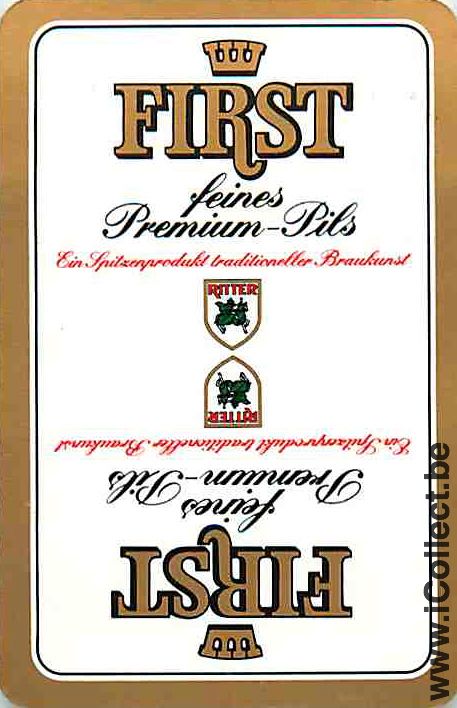 Single Playing Cards Beer First Ritter (PS06-33H)
