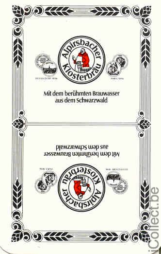 Single Swap Playing Cards Beer Alpirsbacher Germany (PS02-14A) - Click Image to Close