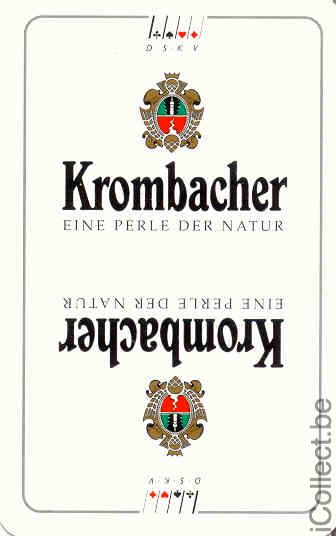 Single Swap Playing Cards Beer Krombacher Germany (PS02-14C)