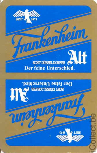 Single Swap Playing Cards Beer Frankenheim (PS02-16E) - Click Image to Close