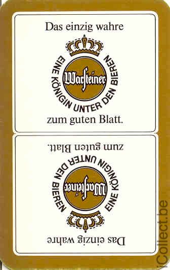 Single Swap Playing Cards Beer Warsteiner Germany (PS02-16H)