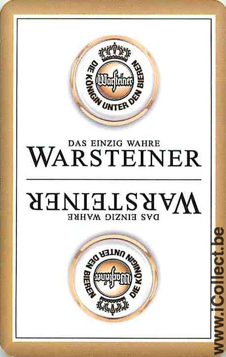 Single Swap Playing Cards Beer Warsteiner (PS11-35D)