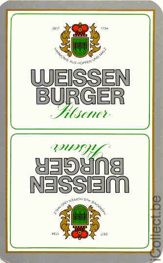 Single Swap Playing Cards Beer Weissen Burger Germany (PS02-18C)