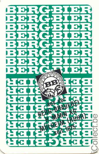 Single Swap Playing Cards Beer Berg Bier Germany (PS02-18H)