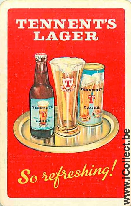Single Swap Playing Cards Beer Tennent's Lager (PS05-36A)
