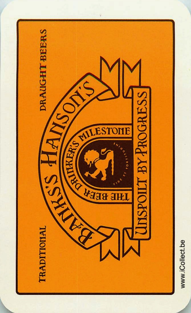 Single Swap Playing Cards Beer Banks's Hanson's (PS09-48E) - Click Image to Close