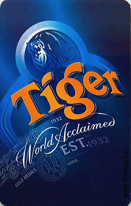 Single Swap Playing Cards Beer Tiger (PS19-11C) - Click Image to Close