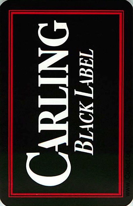 Single Swap Playing Cards Beer Carling Black Label (PS19-22H)