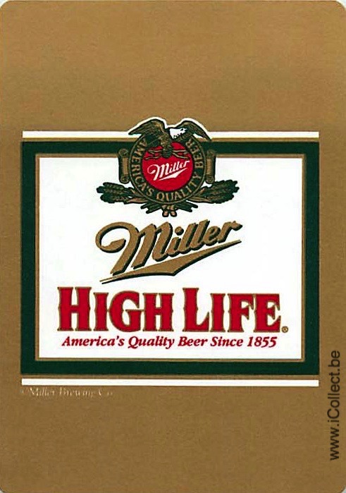 Single Swap Playing Cards Beer Miller High Life (PS14-30B)