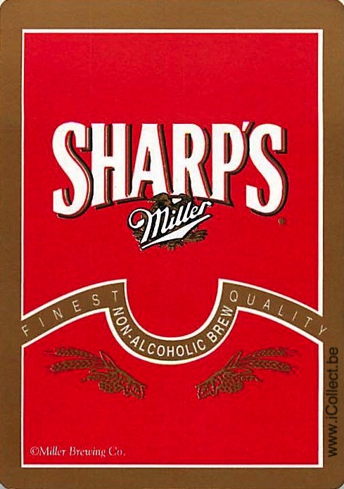 Single Swap Playing Cards Beer Sharp's Miller (PS06-05E) - Click Image to Close
