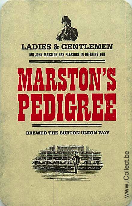 Single Swap Playing Cards Beer Marston's Pedigree (PS11-21H)