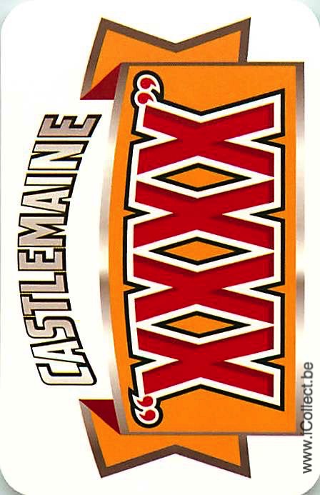 Single Swap Playing Cards Beer Castlemaine (PS13-15E) - Click Image to Close