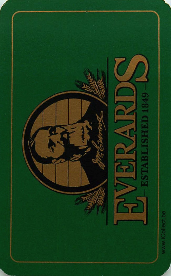 Single Swap Playing Cards Beer Everards (PS09-41D)