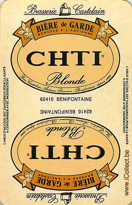 Single Swap Playing Cards Beer Chti Brasserie (PS06-52I)
