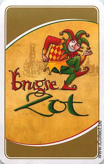 Single Swap Playing Cards Beer Brugse Zot Joker (PS08-12G) - Click Image to Close