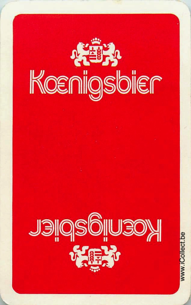 Single Swap Playing Cards Beer Koenigsbier (PS08-55I) - Click Image to Close