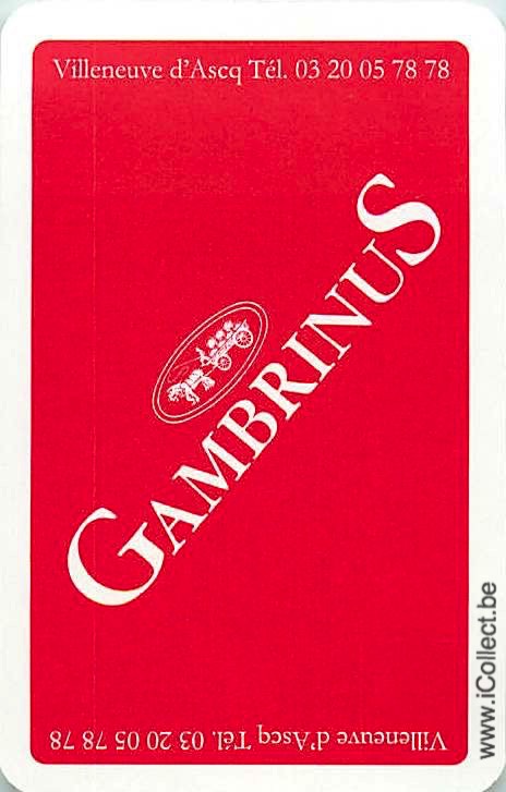 Single Swap Playing Cards Beer Gambrinus (PS09-18A)