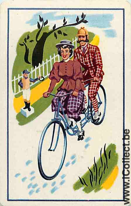 Single Playing Cards Bicycle Man & Woman (PS10-59B)