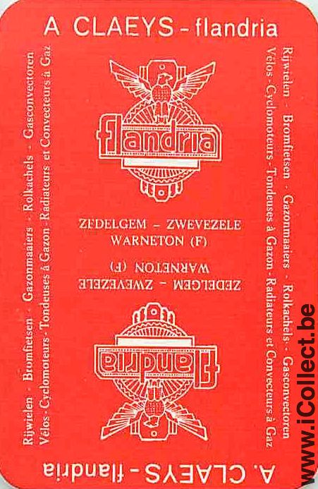 Single Swap Playing Cards Bicycle Flandria (PS04-45D) - Click Image to Close