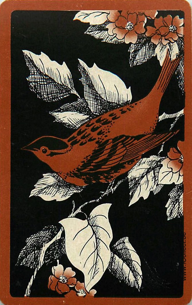 Single Swap Playing Cards Bird (PS12-34G) - Click Image to Close