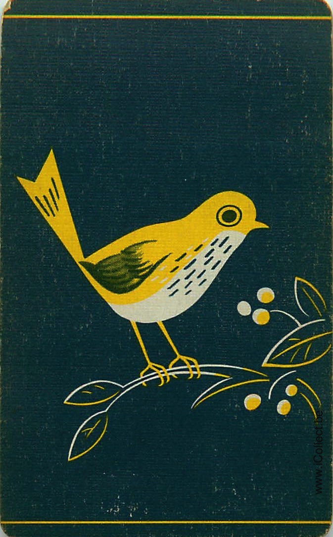 Single Swap Playing Cards Bird (PS18-53I)