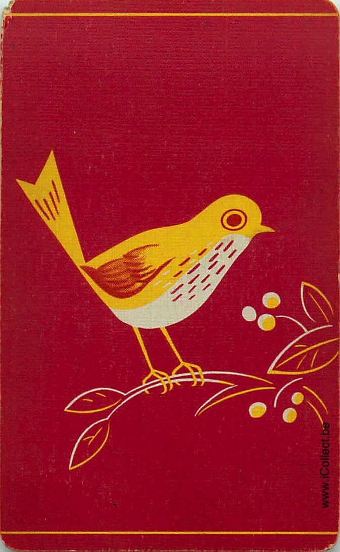 Single Swap Playing Cards Bird (PS18-54C)