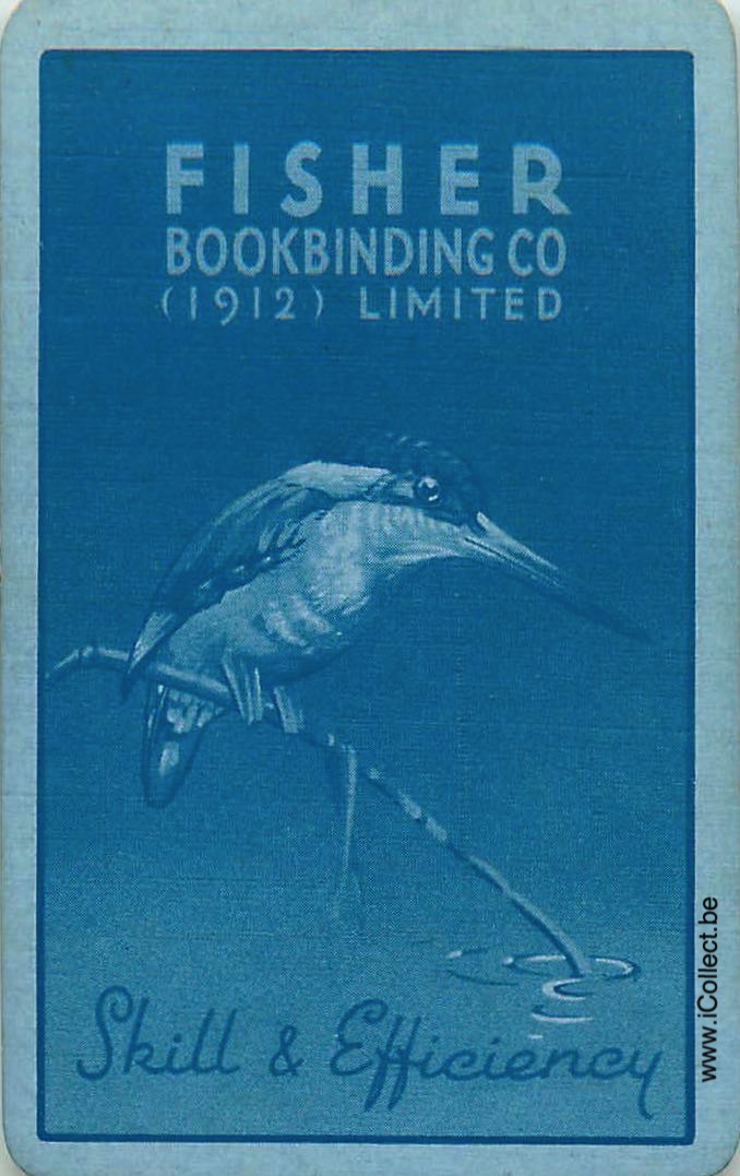 Single Swap Playing Cards Bird Fisher Bookbinding (PS18-49H)