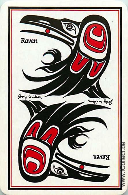 Single Swap Playing Cards Bird Raven (PS20-28D)