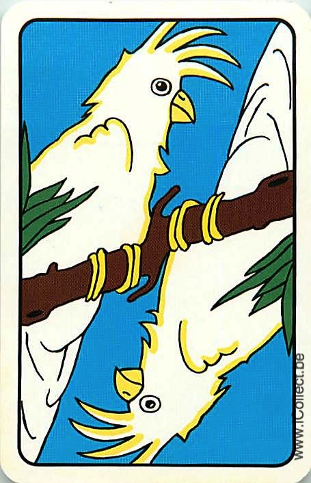 Single Swap Playing Cards Bird Parrots (PS20-30E)