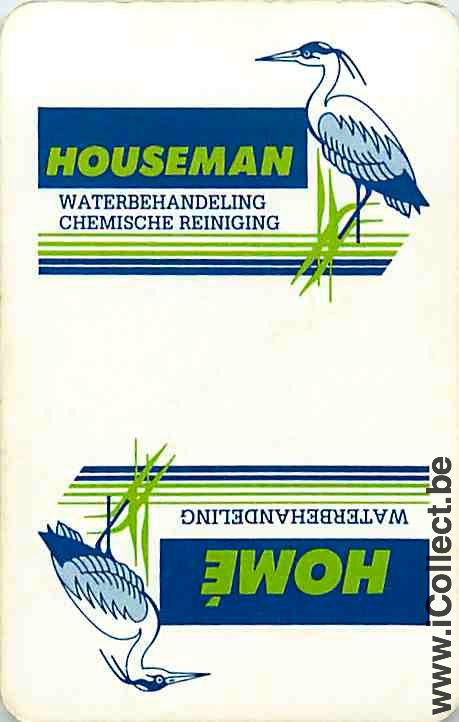 Single Playing Cards Bird Wading Houseman (PS16-13A)