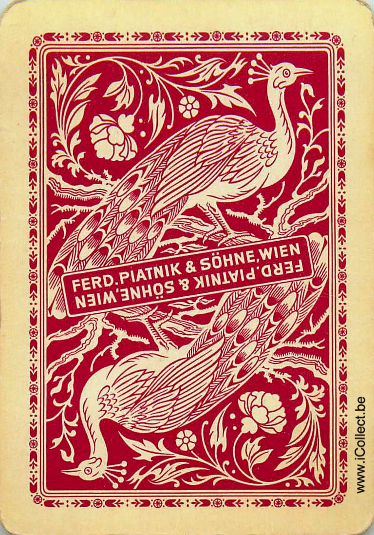 Single Swap Playing Cards Bird Piatnik (PS18-12A) - Click Image to Close