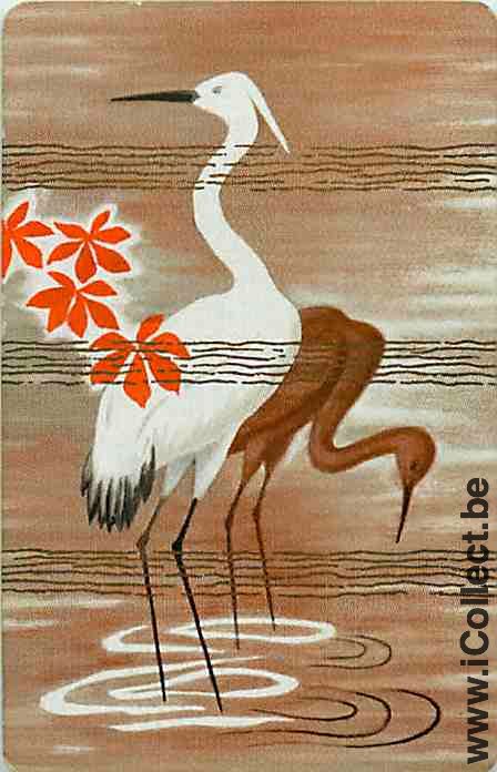 Single Playing Cards Bird Wading (PS16-11B) - Click Image to Close