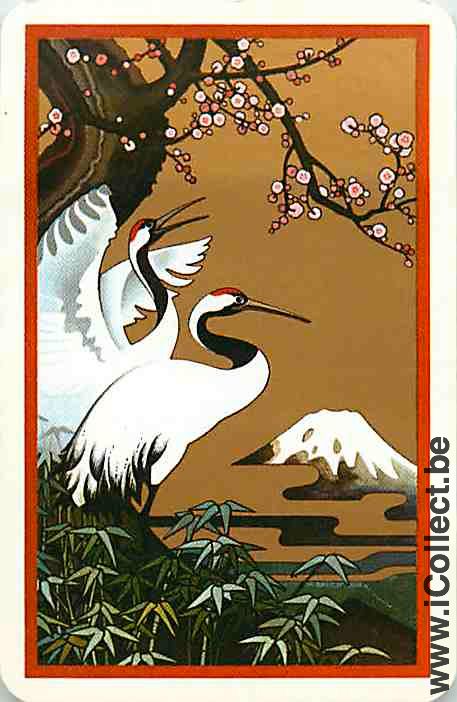 Single Swap Playing Cards Bird Wading (PS16-11C)