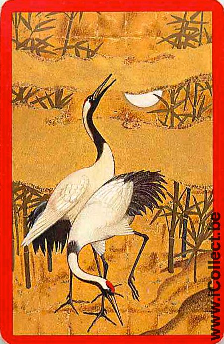 Single Swap Playing Cards Bird Wading (PS16-12D) - Click Image to Close