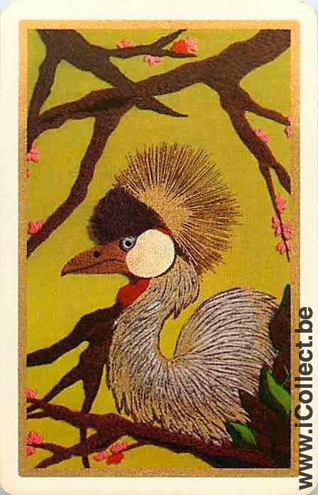 Single Playing Cards Bird Wading (PS16-12F) - Click Image to Close
