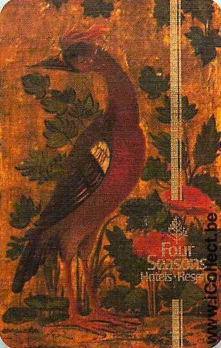 Single Playing Cards Bird Wading Four Seasons (PS16-12I)