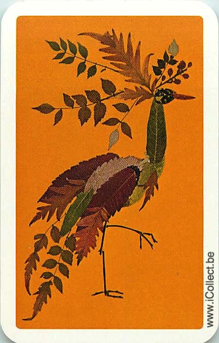 Single Swap Playing Cards Bird Wading (PS20-55D)