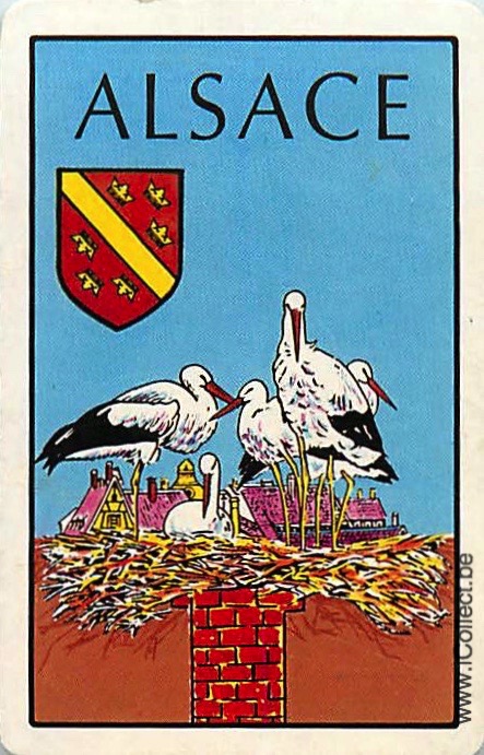 Single Swap Playing Cards Bird Wading Bird Alsace (PS18-56H)