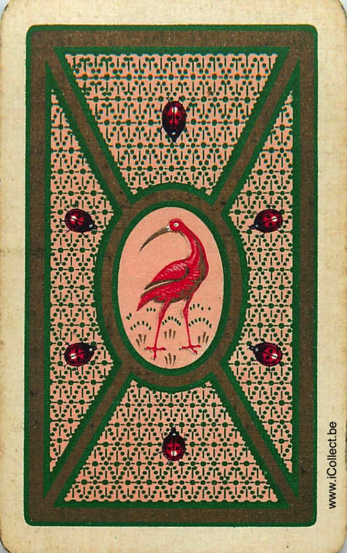 Single Swap Playing Cards Bird Wading (PS18-38F)