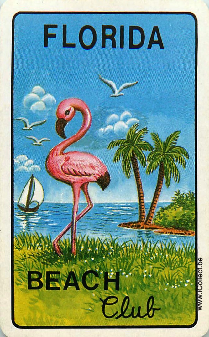 Single Swap Playing Cards Bird Flamingo Florida (PS18-47F) - Click Image to Close