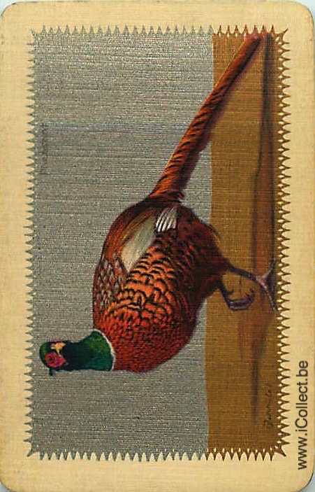 Single Swap Playing Cards Bird Pheasant (PS20-56G)