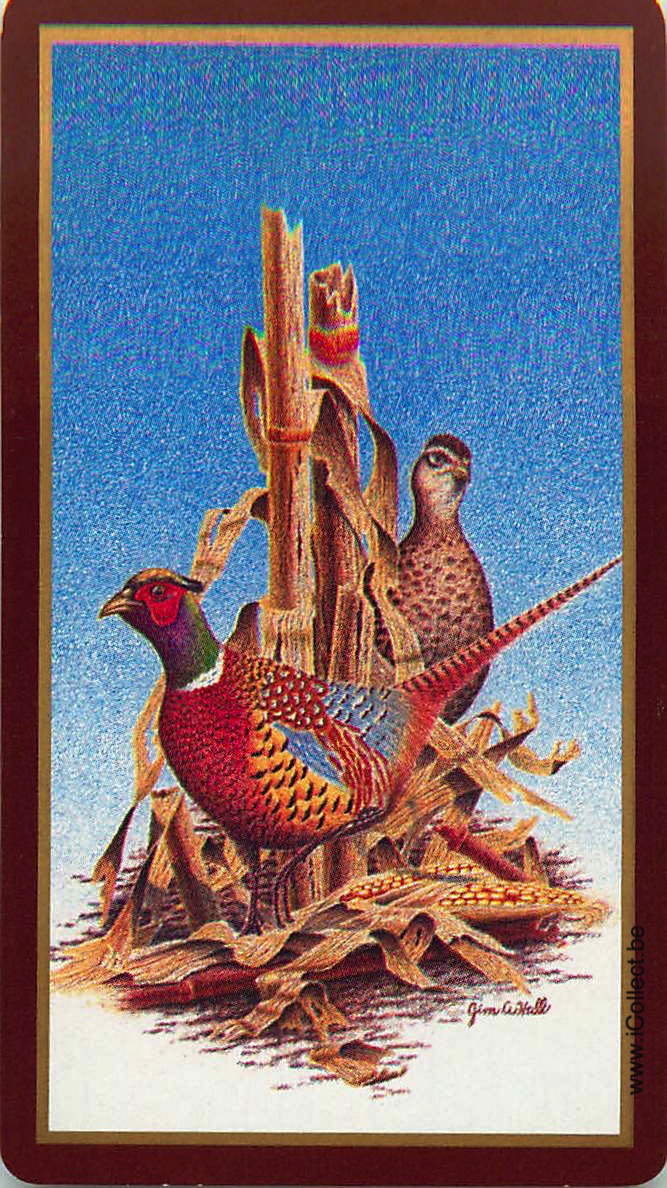 Single Swap Playing Cards Bird Pheasant (PS18-31B)