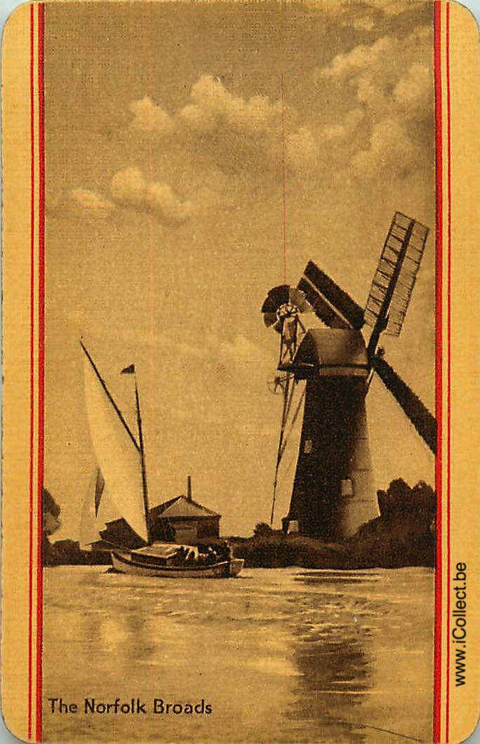 Single Swap Playing Cards Building Windmill Norfolk (PS17-27B) - Click Image to Close