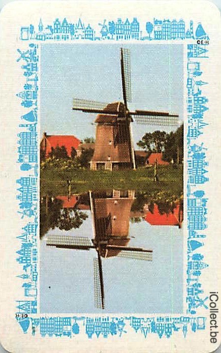 Single Swap Playing Cards Building Windmill (PS17-14D)