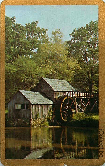 Single Playing Cards Building Watermill (PS16-35A)