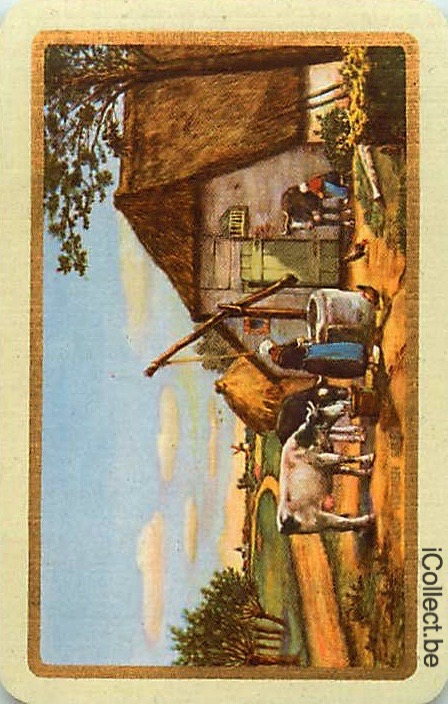 Single Swap Playing Cards Building Old Flemish Farm (PS16-37I) - Click Image to Close